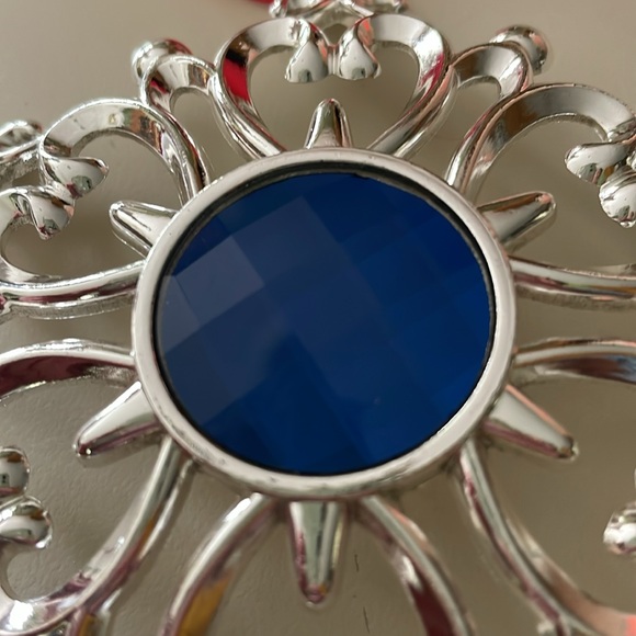 NIB Lenox Bejeweled Silverplate Snowflake Ornament Rhinestone Christmas Holiday - Picture 4 of 6